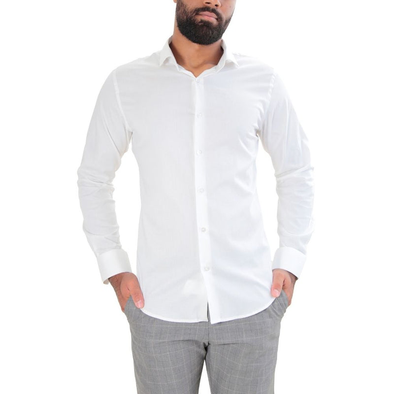 Camisa Social Masculina Slim com Elastano Linha UrbanoStyle