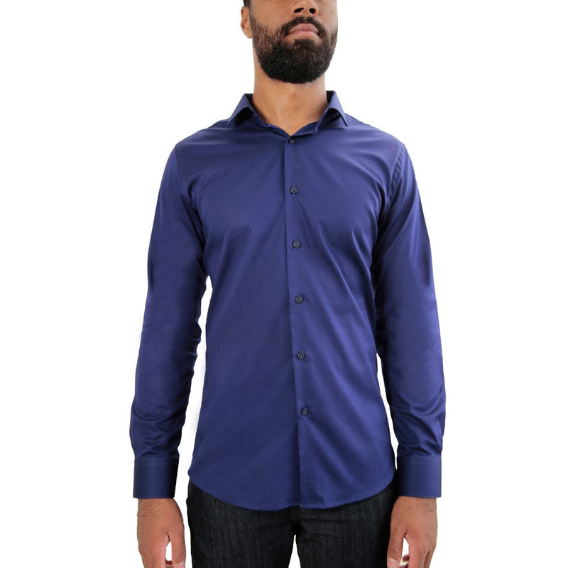 Camisa Social Masculina Slim com Elastano Linha UrbanoStyle