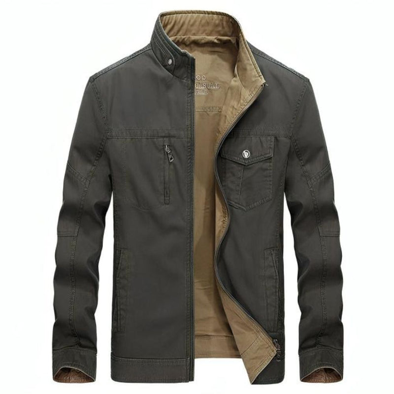 Jaqueta Masculina Casual Dupla Face Estilo Militar