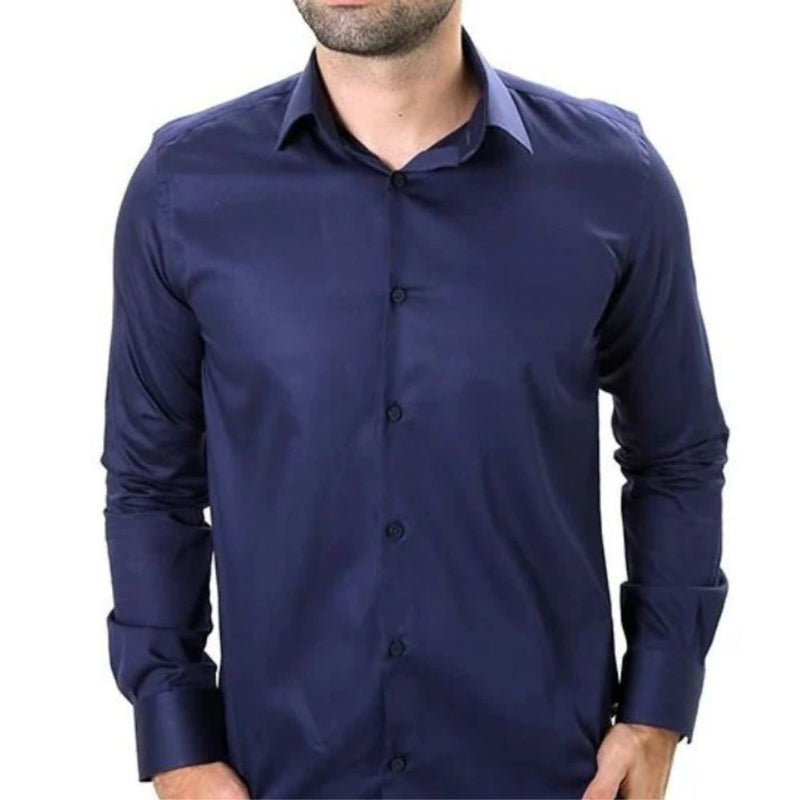 Camisa Social Masculina Slim Fit Manga Longa Linha UrbanoStyle