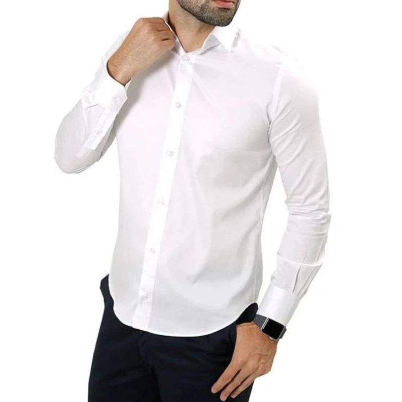 Camisa Social Masculina Slim Fit Manga Longa Linha UrbanoStyle